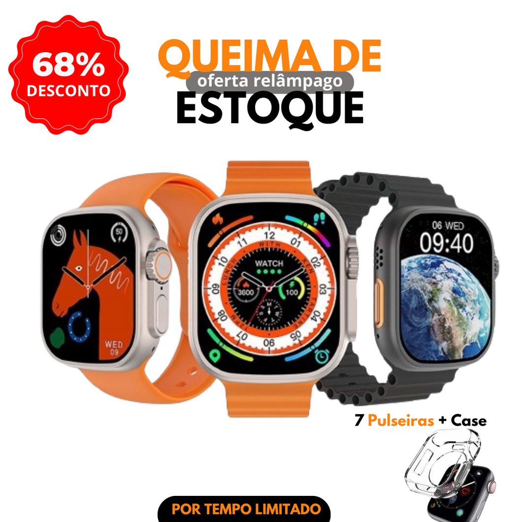 SmartWatch - Serie 9 Ultra™ [Kit: 7 Pulseiras + Case] - VifferShop (ÚLTIMAS UNIDADES)